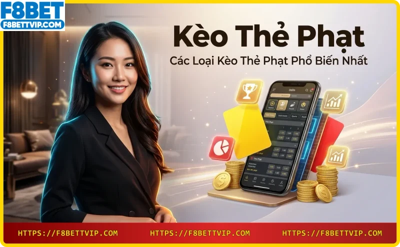Các loại kèo thẻ phạt như tài xỉu, chấp thẻ, cược thẻ vàng thẻ đỏ