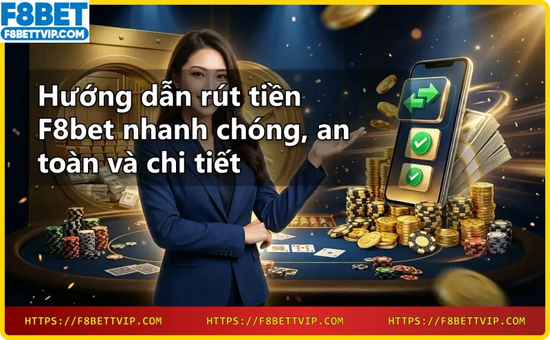 Các phương thức rút tiền tại F8bet: chuyển khoản ngân hàng, ví điện tử, và các lựa chọn khác.