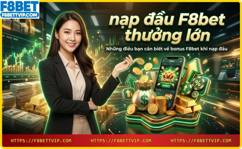 Chi tiết bonus F8bet 88% thưởng nạp đầu với biểu đồ và đồng xu