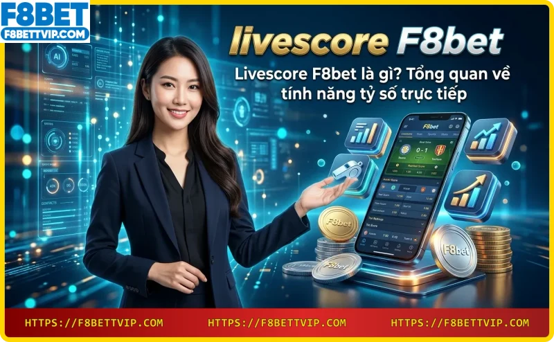 Giao diện livescore F8bet trên máy tính với nhiều trận đấu thời gian thực