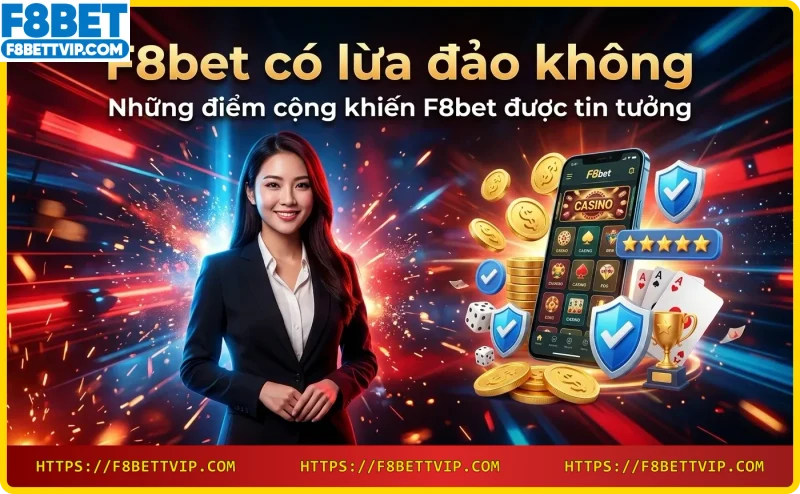 Hình ảnh minh họa các ưu điểm của F8bet: giao diện thân thiện, nạp rút nhanh, hỗ trợ nhiệt tình