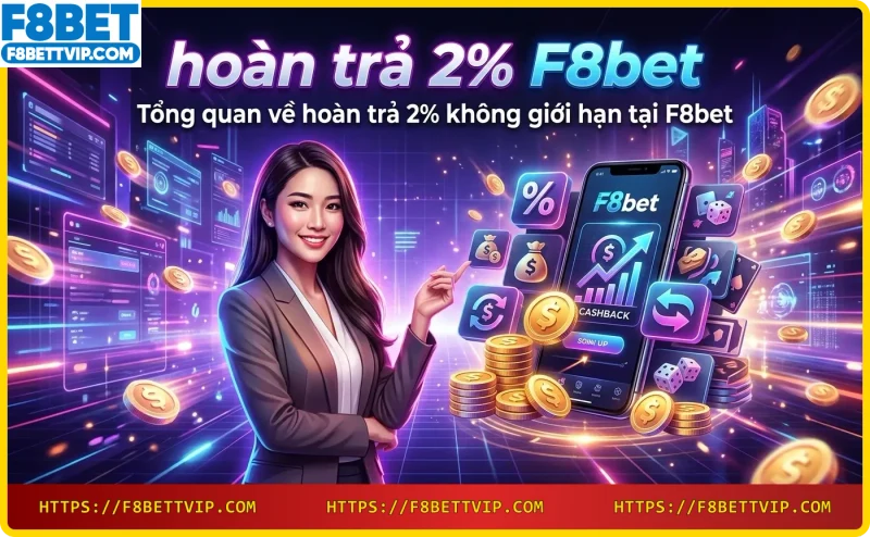 Hoàn trả 2% F8bet không giới hạn