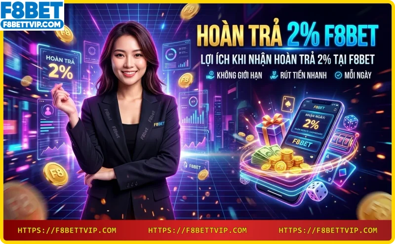 Lợi ích hoàn trả 2% F8bet