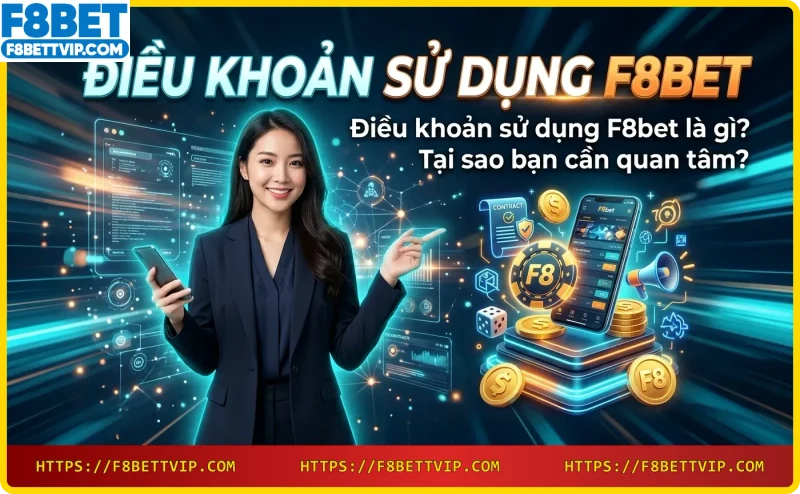 Người chơi đọc điều khoản sử dụng F8bet trên máy tính bảng
